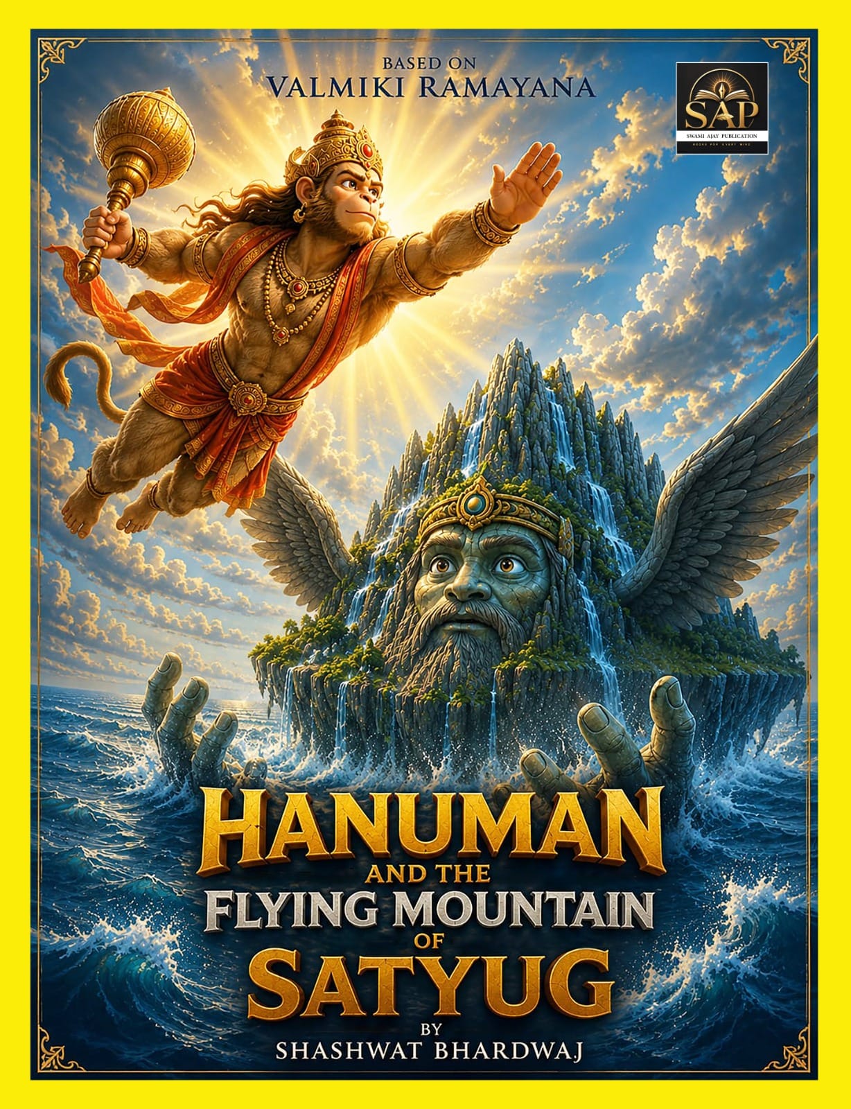 Hanuman and the Flying Mountain of Satyug